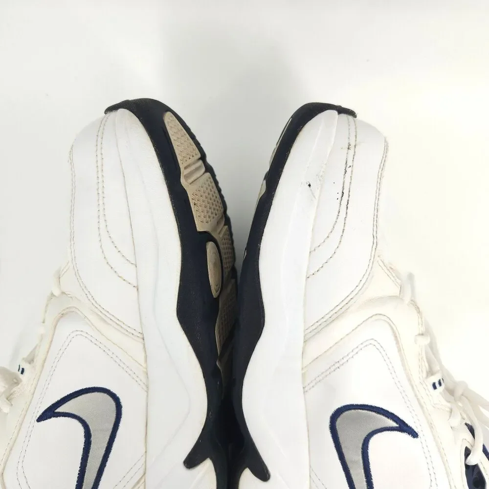 Nike Air Monarch IV Shoes Mens Size 12 White Blue Athletic Running